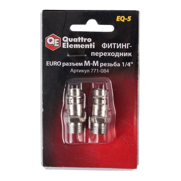Разъем ERGUS EQ-5 папа EURO-папа 1/4" 2шт. 771-084