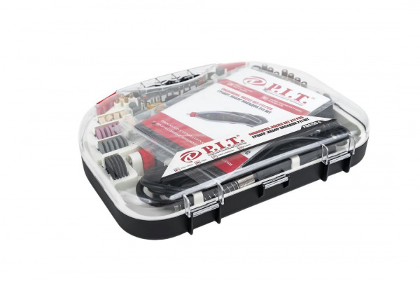 Гравер P.I.T.  PMG150-С PRO (150Вт,гиб.вал, цанга 3,2мм, ск-ть 10000-33000об/мин, 211 пред-в)