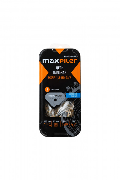 Цепь MaxPiler пильная MXSP (350мм./14",3/8",1,3 мм. 50 зв.(Stihl 180 14") в метал.короб