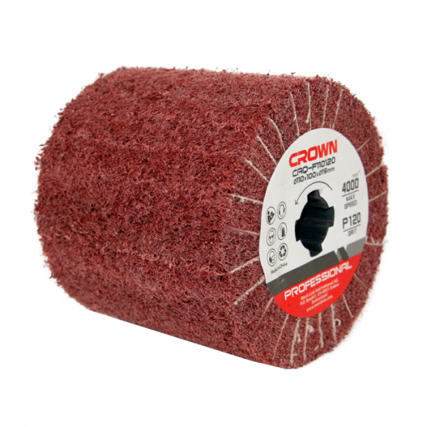 Щетка абразивная CROWN CAQ-P110120 (Φ110x100)