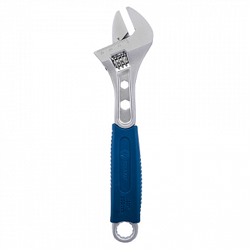 Ключ разводной КОБАЛЬТ 260 мм, ширина захвата 35 мм двухкомпонентная рукоятка (1 шт.) блистер244-957