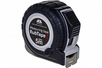 Рулетка ударопрочная ADA RubTape 5 с полимерным покрытием ленты (сталь, с двумя СТОПами, 5 м) А00156