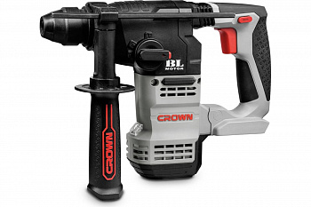 Перфоратор акк бесщет CROWN CT28018HX (20В, B3+, SDS-Plus, 2-х реж., 0-900 об/мин, 0-5200 уд/мин, 1,4 Дж, 18 мм, БЕЗ АКК И ЗУ, картон)