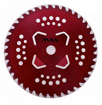 Диск для кустореза 255 MAX 255*25,4*40z красный победитовый  B0229D  (10)