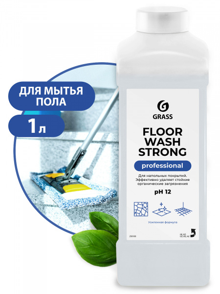 GraSS Средство для мытья полов "Floor Wash Strong" (кан 1 кг) 250100