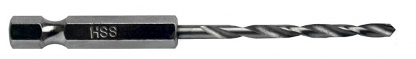 Сверло по металлу HEX 1/4" ПРАКТИКА   Р6М5 4,2х100 мм (1шт.) блистер 037-589