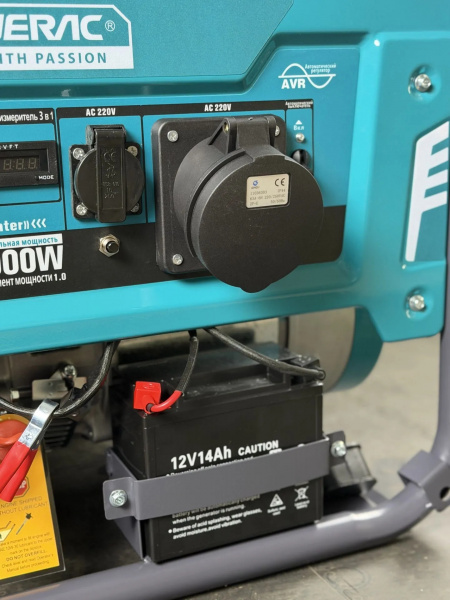 Электростанция бенз/газ Powerac Eco PR11000 Max «Winter» 2 в 1 (10,0/11,0кВт, 220В, бак 38л, ЭЛСТАРТ