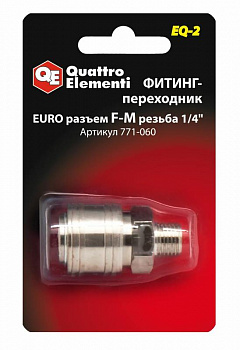 Разъем QUATTRO ELEMENTI EQ-2 мама EURO-папа 1/4"  771-060