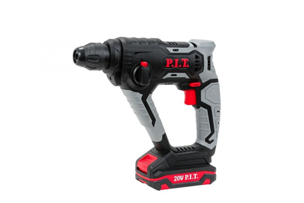 Перфоратор акк P.I.T. PBH20H-18A/1 (20В, 1,4Дж, 2-х реж,бур 18мм, sds-plus,1акб Li-Ion 2Ач, ЗУ 3А,ке