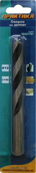 Сверло дерево Практика 12*140мм 034-885