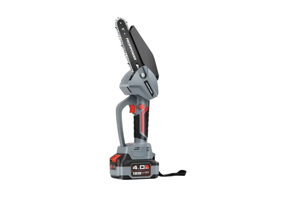Пила цепная акк Profipower MKGST-18V 18В Li-ion-1шт 4.0Ач  шина 6" 37звеньев 2шт-цепи 0-4500 об/мин