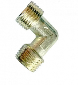 Фитинг-уголок UNITED PARTS для компрессора, резьба внешняя  1/4"×1/4"