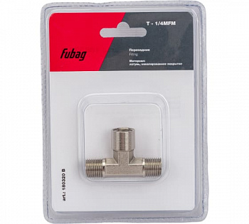 Переходник Fubag T - 1/4"MFM блистер 1 шт 180320B