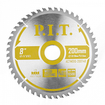 Диск пильный 200х32/30х48Т P.I.T. 1,4 мм (ACTW10-200T48)
