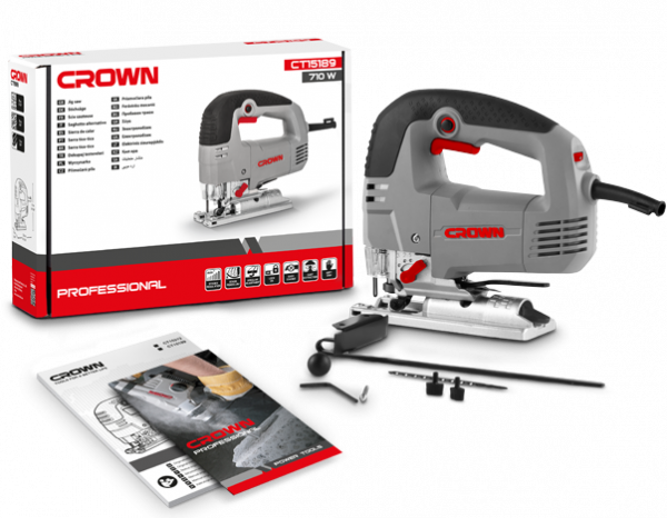 Лобзик CROWN CT15189 (710Вт, гл. прропила 85мм)