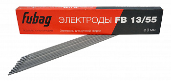 Электрод Fubag сварочный с основным покрытием  FB 13/55 ф3мм (пачка 0,9 кг.)