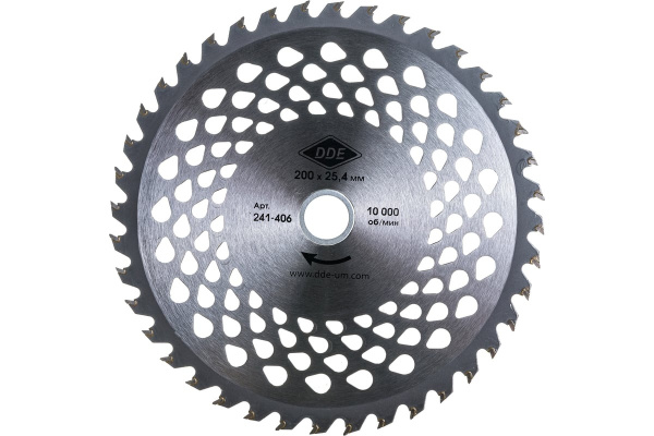 Диск для кустореза DDE WOOD CUT (40 зубьев; 200 х 25.4/20 мм; толщина = 1,3 мм) 241-406