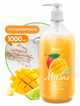 Крем-мыло GraSS жидкое манго лайм флакон 1000мл  125418