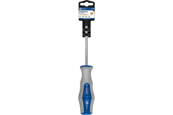 Отвертка Ultra Grip КОБАЛЬТ Torx Tamper-30 х 100 мм CR-V, двухкомпонентная рукоятка (1 шт.) подвес