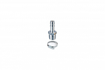 Переходник 1/4"М на елочку 8мм с обжимным кольцом ZITREK  018-0946