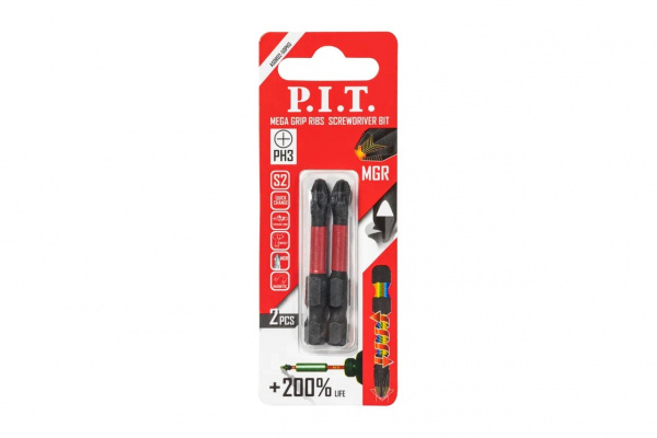 Бита ударная P.I.T. PH3x50 мм 2 шт в уп.(ASDR02-50PH3)