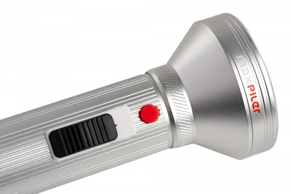 Фонарь ручной аккум. MAXPILER MPF-06 (600/320/80 Лм, LED, 3 реж, 1,5-25ч, 3.65В/4000мАч, крючок)