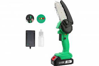 Пила цепная акк ZITREK GreenSaw 20  20В, 2,0Ач 4" Li-ion аккум. 1шт, ЗУ  082-1853