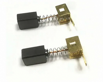 Щетка графитовая 577 MaxPiler CBSE 6х9х11 (пружина пятак-зацепы,металл.корпус (Интерскол УШМ 125/1100))