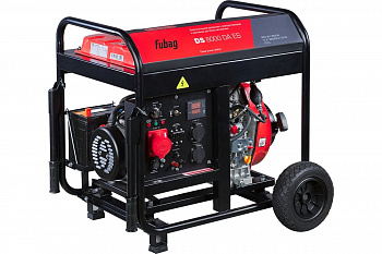 Электростанция дизельная Fubag DS 8000 DA ES (6,0/6,5 кВт, 220/380В, бак12,5л, 499см3, ЭЛСТАРТ, медь, коннектор автоматики, колеса+ручки,130кг)