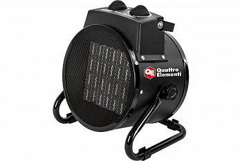 Нагреватель электрический керам. QUATTRO ELEMENTI QE-3000C (3кВт, 260 м3/ч, площадь 30м2, 2 режима, корпус листовая сталь) 649-233