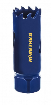 Коронка Практика биметаллич. 19 мм (3/4"), (1шт), клипса 035-912