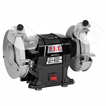Точило 150 P.I.T. PBG150-C3 (Ø150х12.7х20 мм, 300Вт. 2950 об/мин)