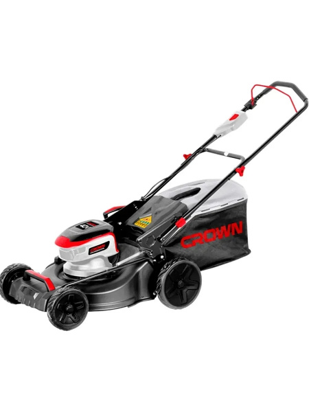 Газонокос.акк.кол.бесщет. CROWN CT29019HX-4 40В (2*20В) (В3+, 1200Вт, ЗУ, 2акк*4,0А/ч, травосборник