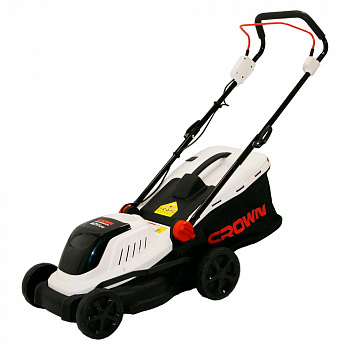 Газонокос.акк.кол.бесщет. CROWN CT29018HX-4 40В (2*20В) (В3+, 2акк*4,0А/ч, ЗУ, скаш. 38см, мульчир./выброс сзади, 5 рег.высоты, сборник 40л)