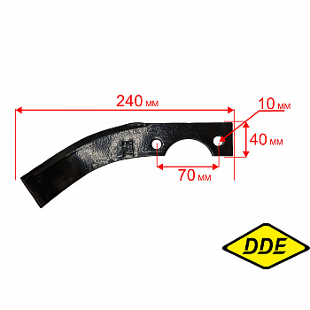 Нож правый DDE для фрезы, Буцефал/Кентавр/Алеша П 791-806-137