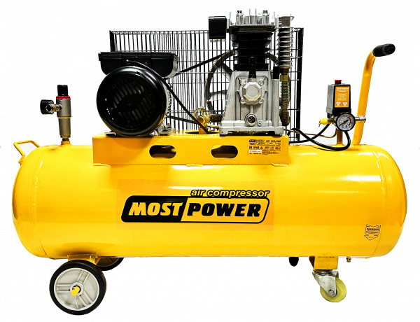 Компрессор MOST POWER BC 100/400 (400л/мин, 100л, 10 бар, 3,0 кВт, 950 об/мин, 2 разъема б/с EURO, р