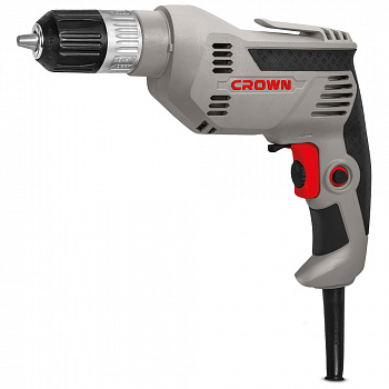 Дрель CROWN CT10143-13C (550Вт, безудар., 0-2800об/мин, БЗП 13мм, коробка)