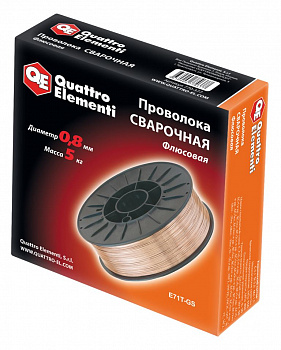Проволока флюсовая сварочная QUATTRO ELEMENTI  0,8мм 5кг 770-377