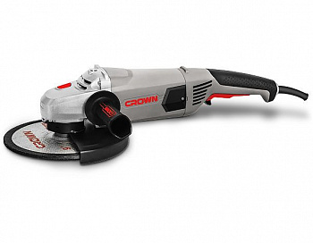 Шлифмашина угл CROWN CT13489-230S (Construction, 2600Вт, 230мм, М14, плавный пуск, коробка)
