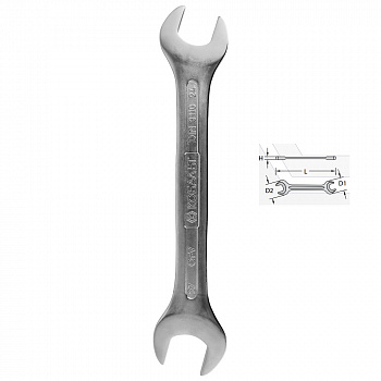 Ключ рожковый КОБАЛЬТ 24 x 27 мм Cr-V (1 шт.) подвес 248-153