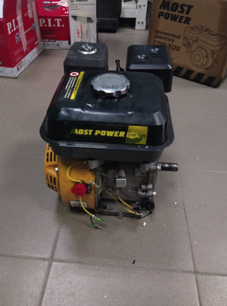 Двигатель бензиновый MOST POWER 170F-1/20 (7,5 л.с, 4-х такт, 215см3, с возд.охл., вал 20мм, бак 3,6