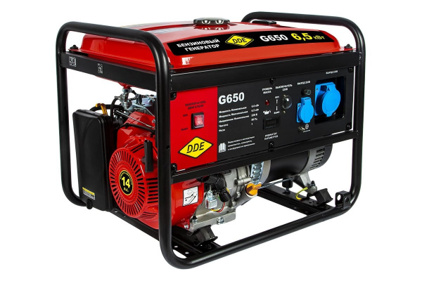 Электростанция бенз.DDE DPG650 (6.0/6.5кВт) 917-422