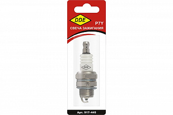 Свеча зажигания DDE - P7Y (Champion CJ7Y, Bosch WS8F, NGK BPM7A)  бензопилы, триммеры, мотобуры