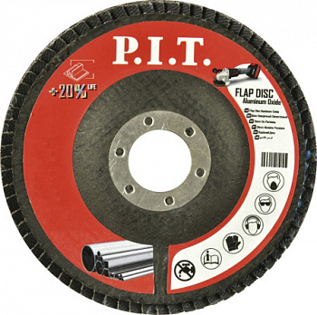 Круг лепестковый шлифовальный P.I.T. 125x22,2 мм A40(APLS01-12540)