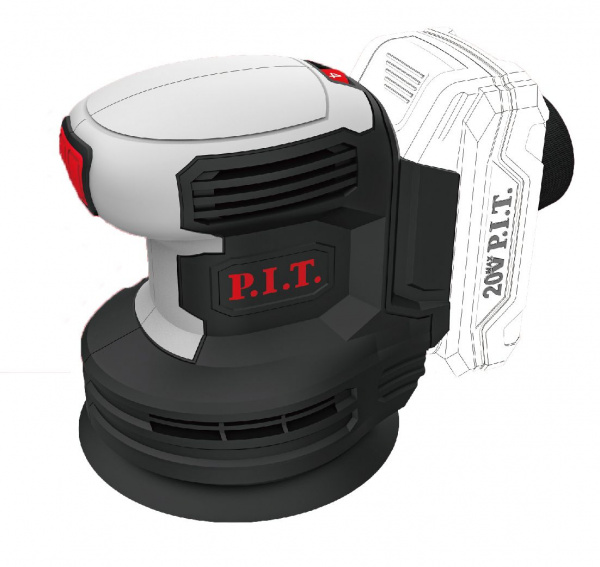Шлифмашина экс акк P.I.T PDS20H-125A SOLO (20В, 125мм, Li-Ion, 6000-11000об/мин,коробка)