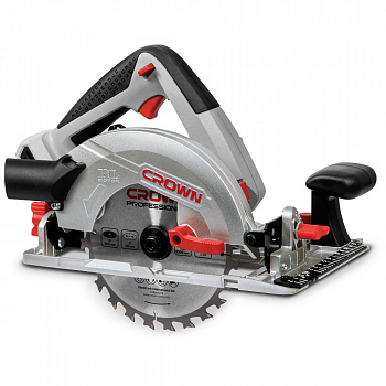 Пила дисковая акк CROWN CT25002-165HX-4 BMC бесщет. (B3+, 20В, бесщет.двиг., 2акк*4Ач, Li-ion, диск 165мм*20мм, 4800об/мин, ЗУ, КЕЙС)