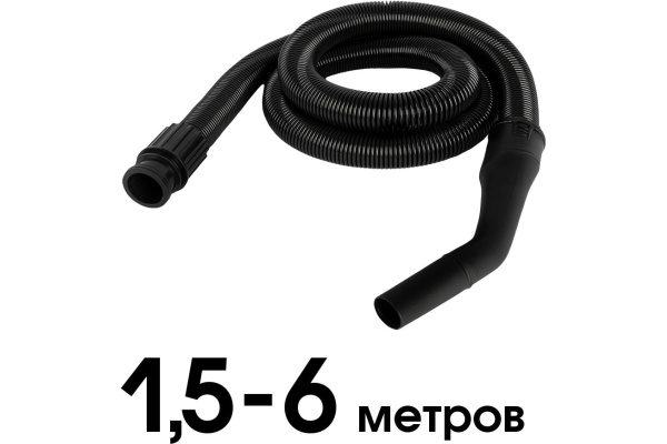 Шланг для пылесоса ПУЛЬСАР ПС 200/ПС 300/ПС 500 растягивающийся для пылесоса Длина 1.5-6 метров