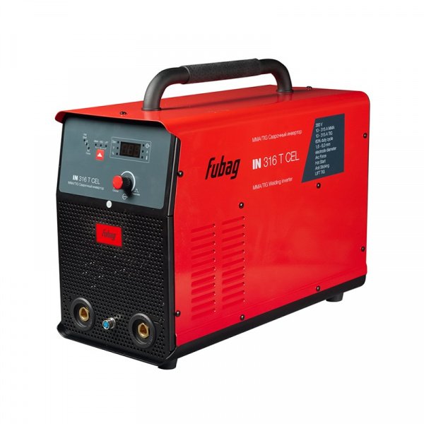 Сварочный инвертор FUBAG IN 316 T CEL (10-315А, 380В, ПВ60, MMA/TIG, электрод 1,6-6,0)
