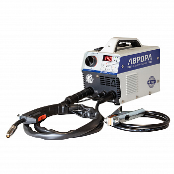 Сварочный полуавтомат АВРОРА Стандарт 145 с горелкой MK14 MIG/MAG FLUX, MMA, LIFT TIG DC 20-140А  41396
