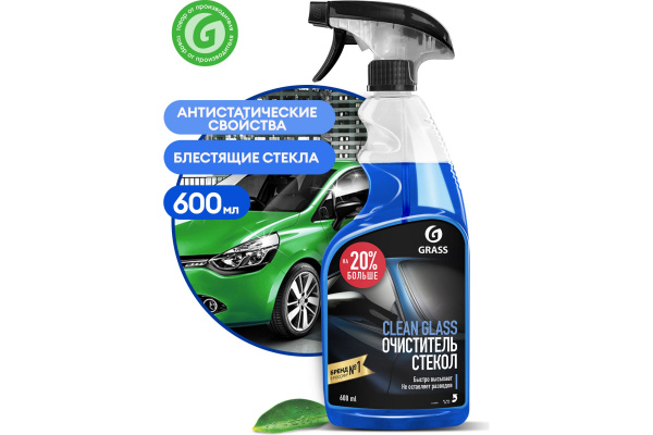 GraSS Очиститель стекол "CLEAN GLASS" (флакон 0.6 кг) 110393